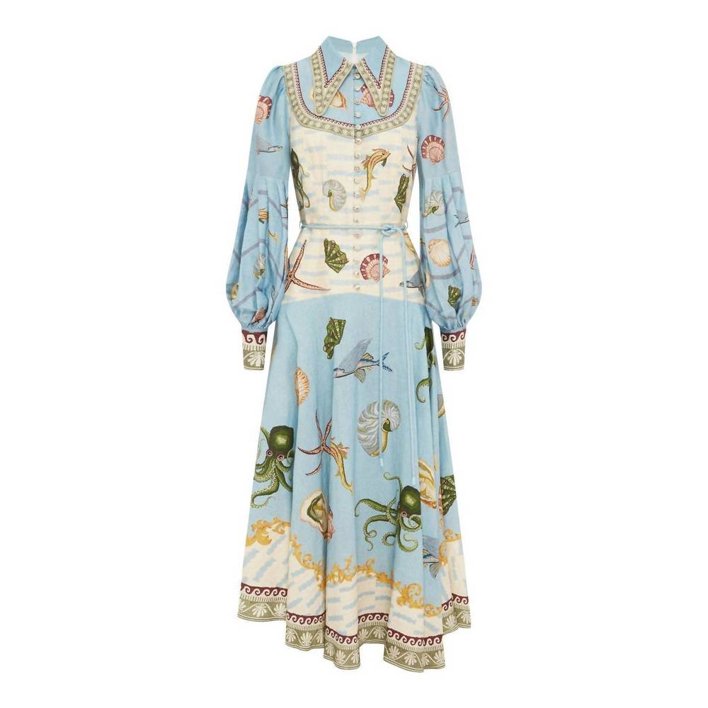 NEW ALEMAIS bath house shirtdress in multi - Picture 4 of 4